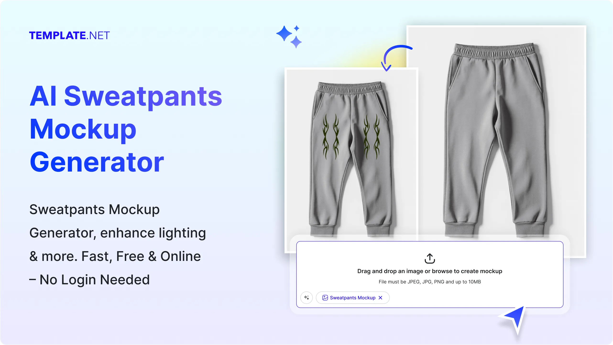 Free AI Sweatpants Mockup Generator, Free AI Sweatpants Mockup Maker Online